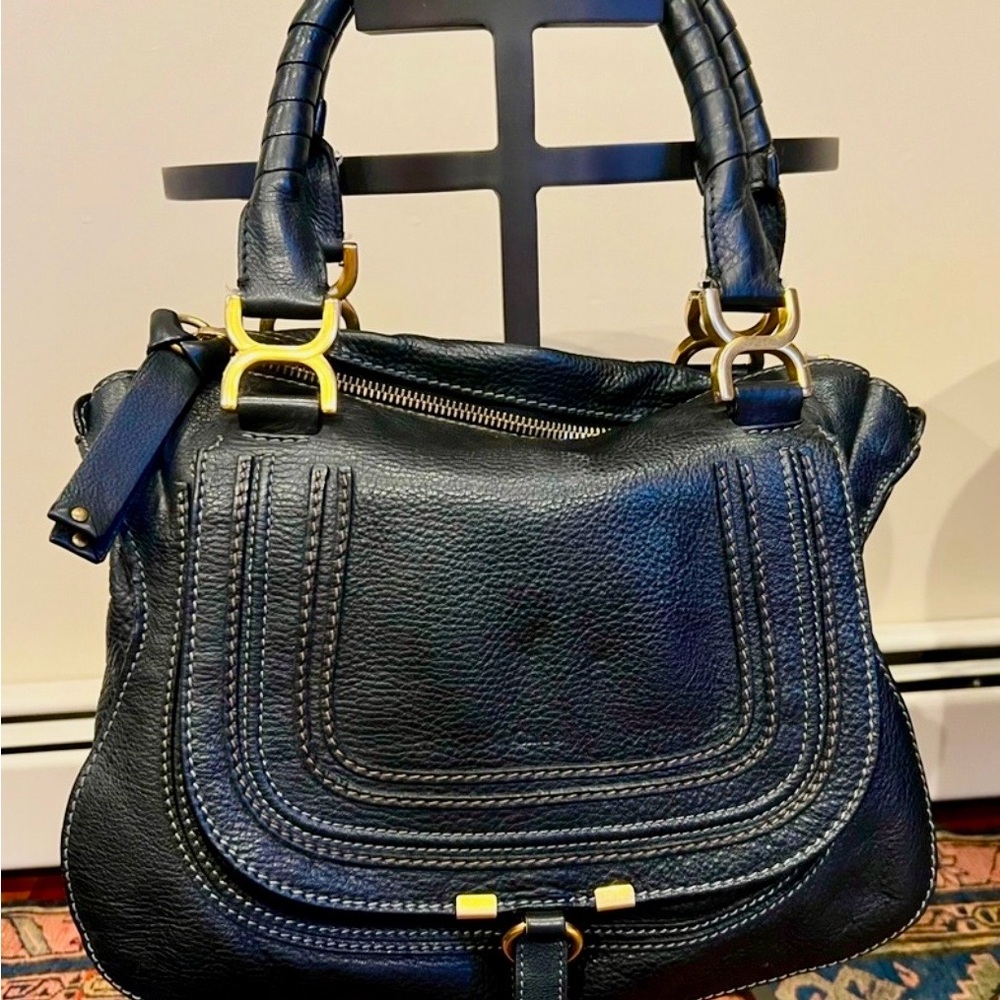 Authentic CHLOE leather Marcie Handbag small size pristine condition